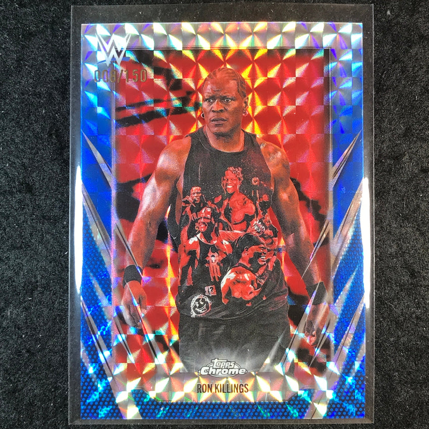 2026 Topps Chrome WWE RON KILLINGS Base Blue Geometric 8/150 #14