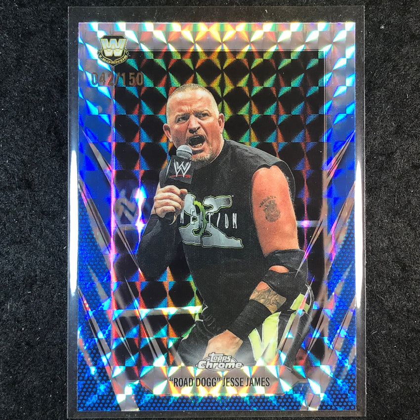 2026 Topps Chrome WWE "ROAD DOGG" JESSE JAMES Base Blue Geometric 42/150 #23