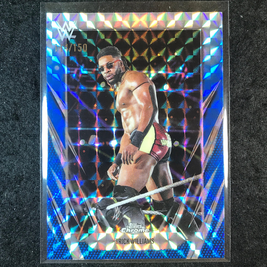 2026 Topps Chrome WWE TRICK WILLIAMS Base Blue Geometric 114/150 #52