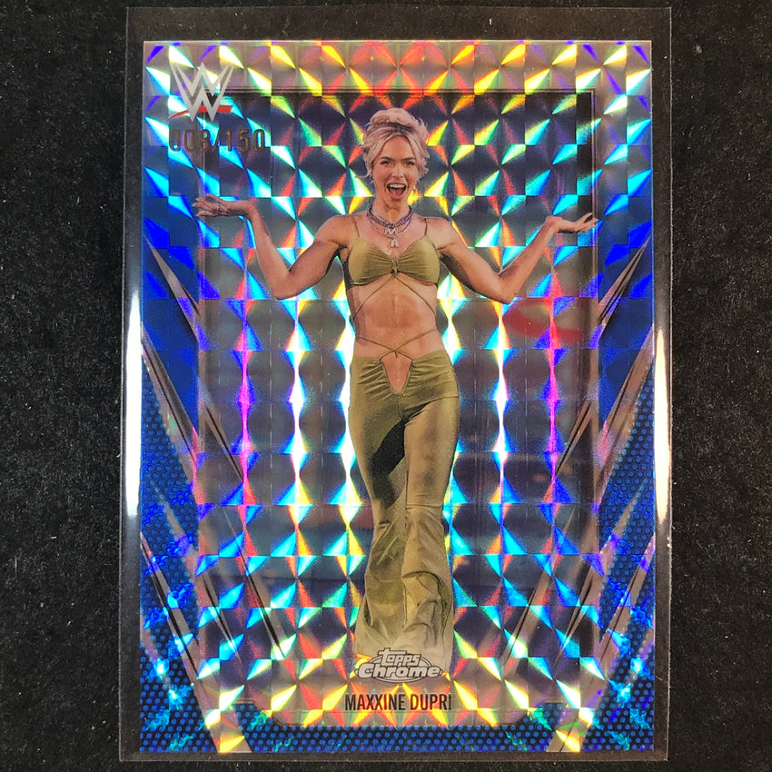 2026 Topps Chrome WWE MAXXINE DUPRI Base Blue Geometric 8/150 #57