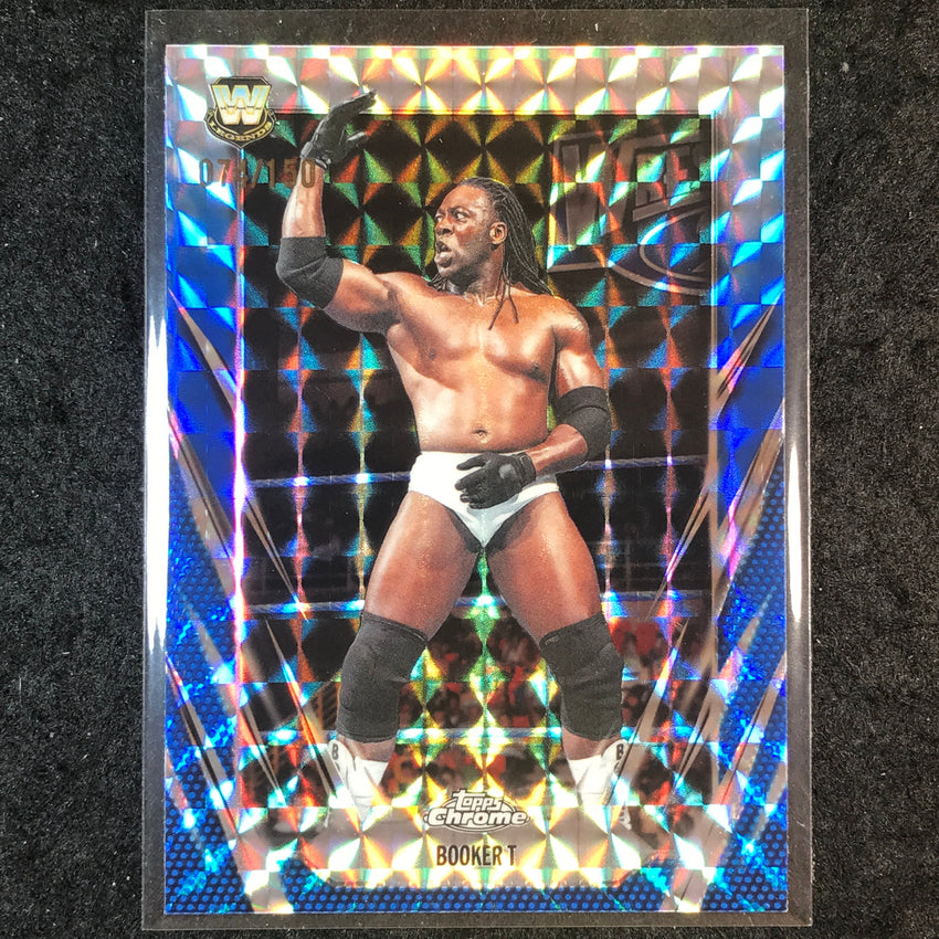 2026 Topps Chrome WWE BOOKER T Base Blue Geometric 74/150 #71