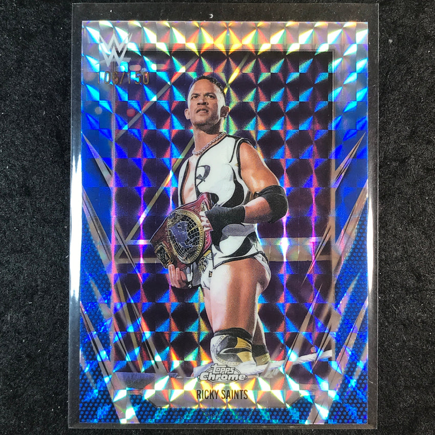 2026 Topps Chrome WWE RICKY SAINTS Base Blue Geometric 106/150 #94