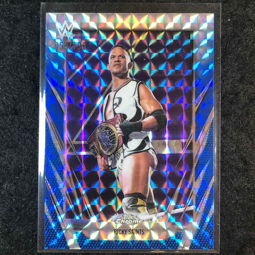 2026 Topps Chrome WWE RICKY SAINTS Base Blue Geometric 50/150 #94