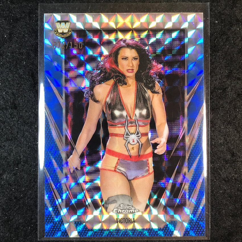 2026 Topps Chrome WWE VICTORIA Base Blue Geometric 72/150 #114