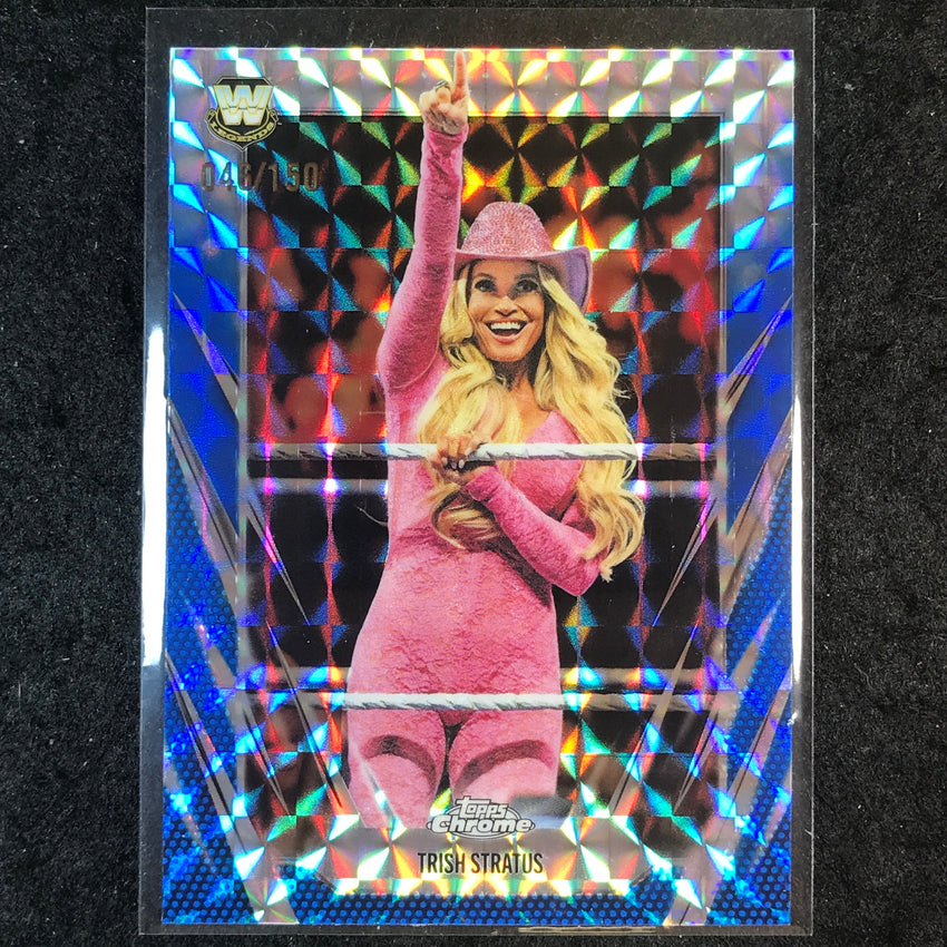 2026 Topps Chrome WWE TRISH STRATUS Base Blue Geometric 46/150 #115