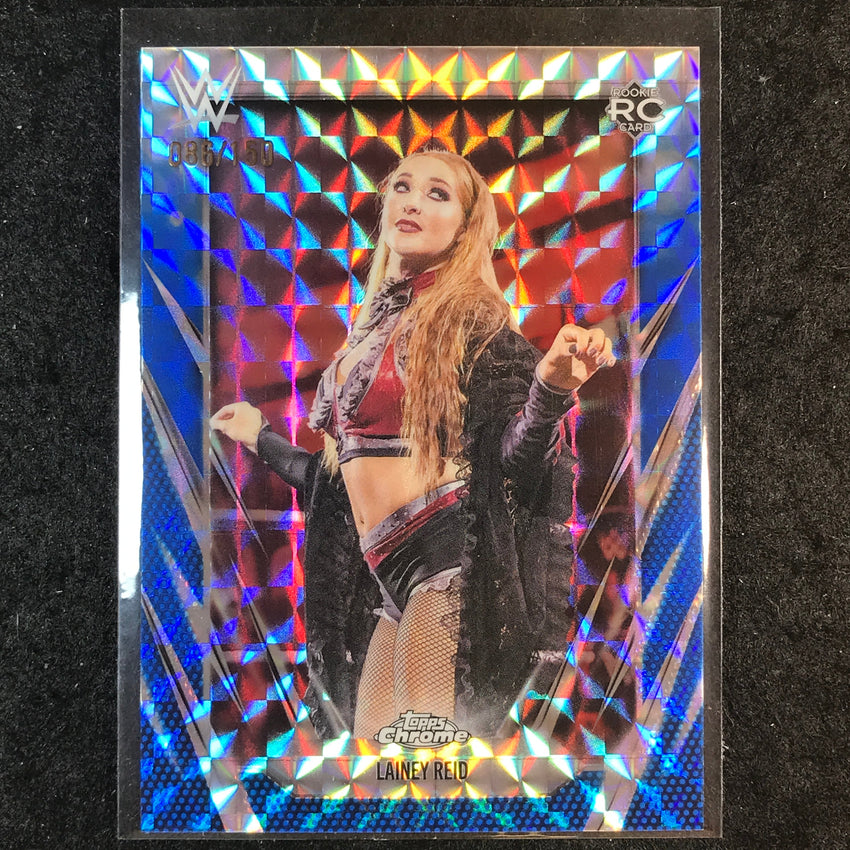 2026 Topps Chrome WWE LAINEY REID Rooke Base Blue Geometric 86/150 #117