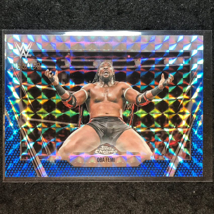 2026 Topps Chrome WWE OBA FEMI Base Blue Geometric 68/150 #120