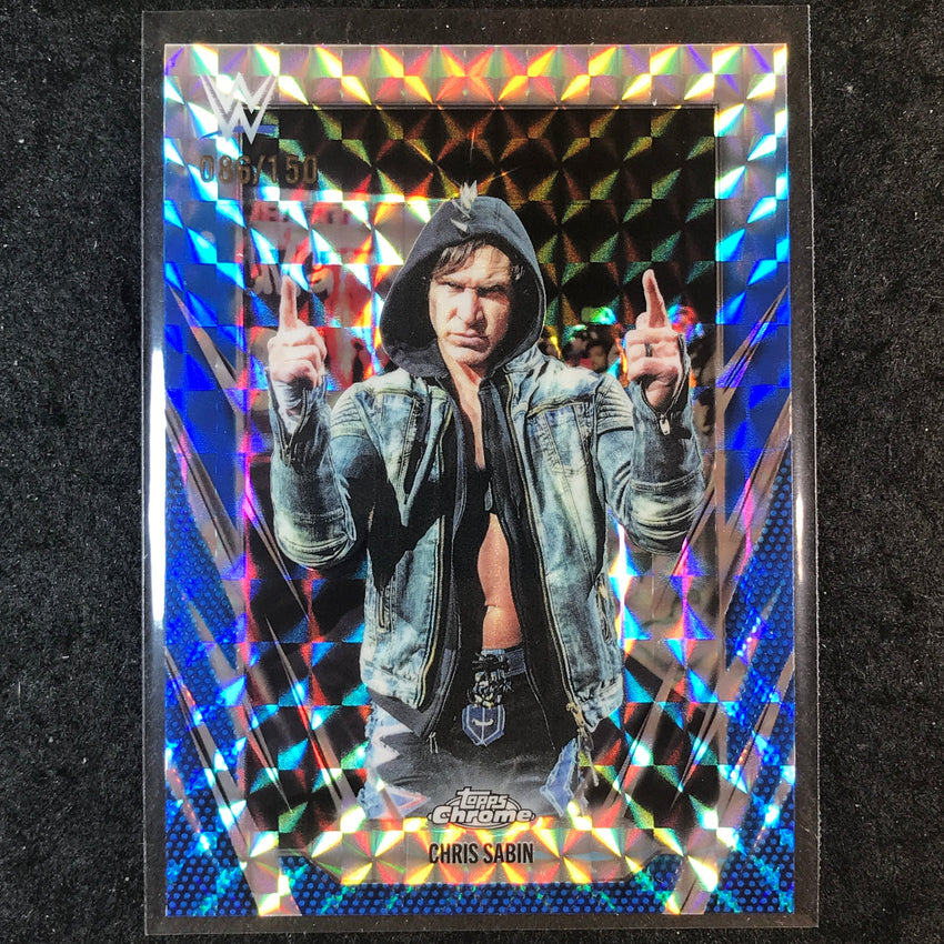 2026 Topps Chrome WWE CHRIS SABIN Base Blue Geometric 86/150 #124