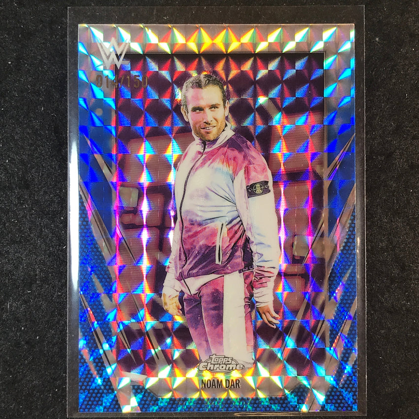 2026 Topps Chrome WWE NOAM DAR Base Blue Geometric 14/150 #130