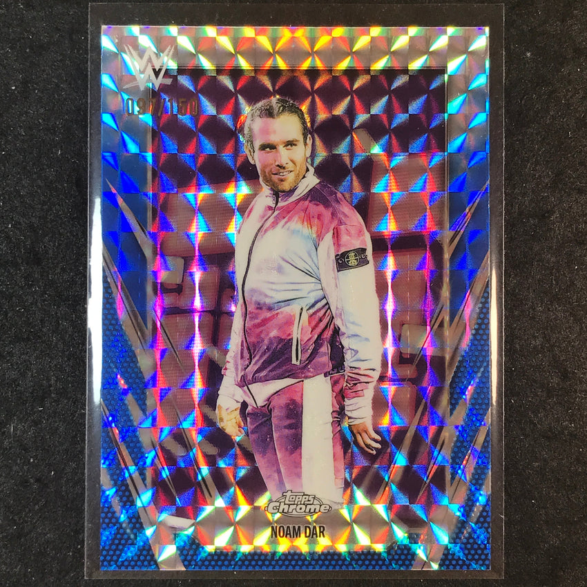 2026 Topps Chrome WWE NOAM DAR Base Blue Geometric 97/150 #130