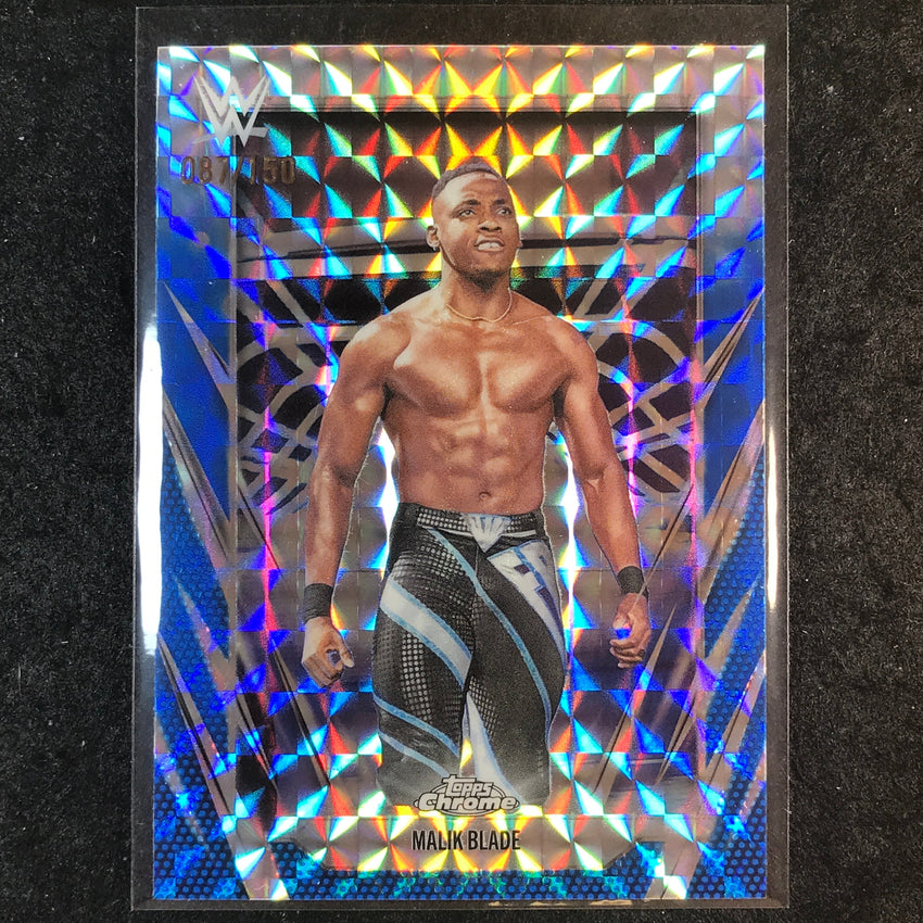 2026 Topps Chrome WWE MALIK BLADE Base Blue Geometric 87/150 #142