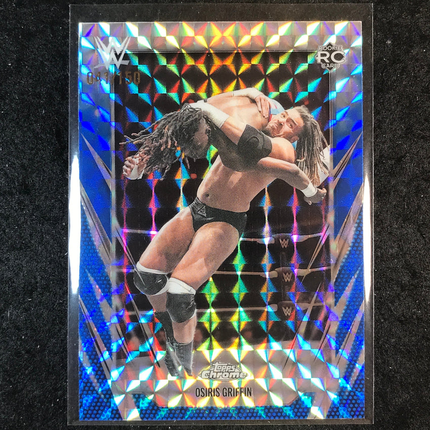 2026 Topps Chrome WWE OSIRIS GRIFFIN Rooke Base Blue Geometric 41/150 #170
