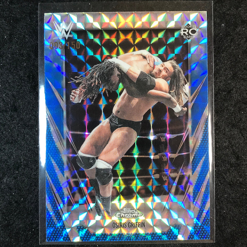 2026 Topps Chrome WWE OSIRIS GRIFFIN Rooke Base Blue Geometric 3/150 #170