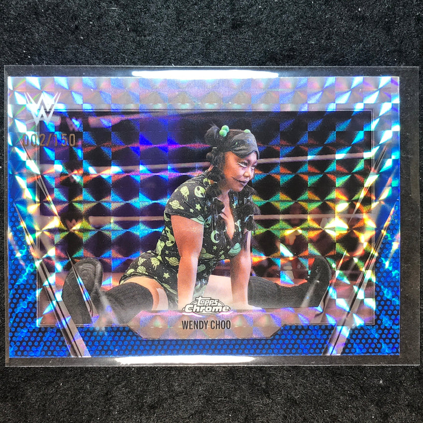 2026 Topps Chrome WWE WENDY CHOO Base Blue Geometric 2/150 #193