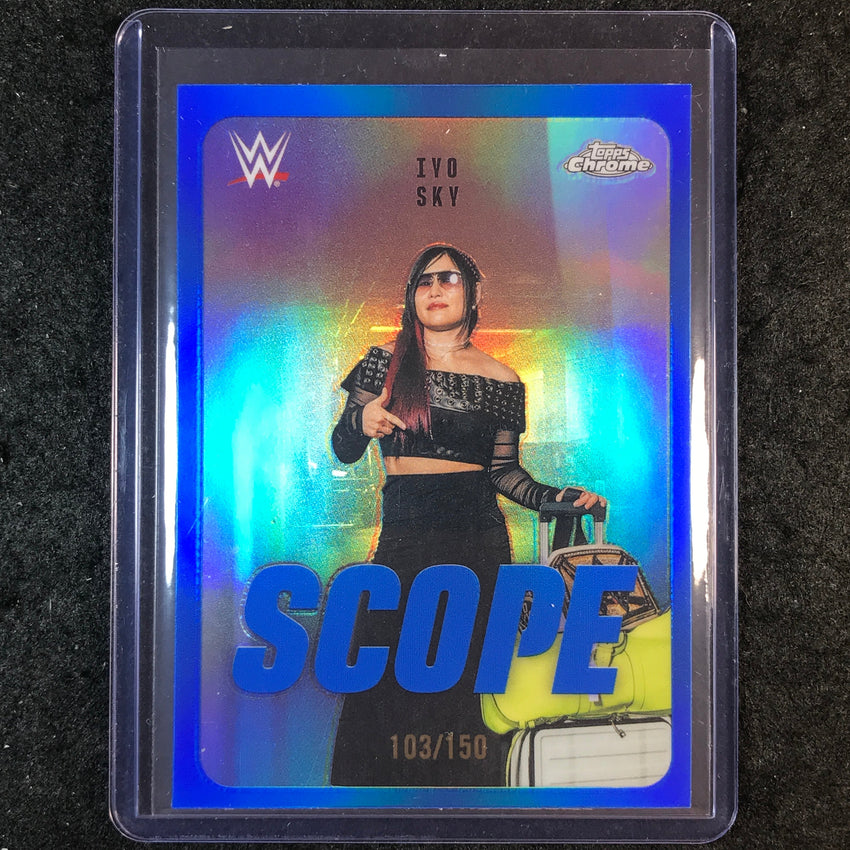 2026 Topps Chrome WWE IYO SKY Scope Blue 103/150 #14