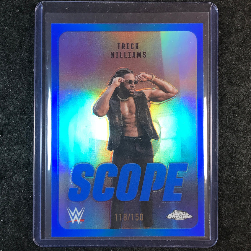 2026 Topps Chrome WWE TRICK WILLIAMS Scope Blue 118/150 #33