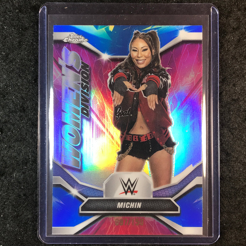 2026 Topps Chrome WWE MICHIN Women's Division Blue 97/150 #16