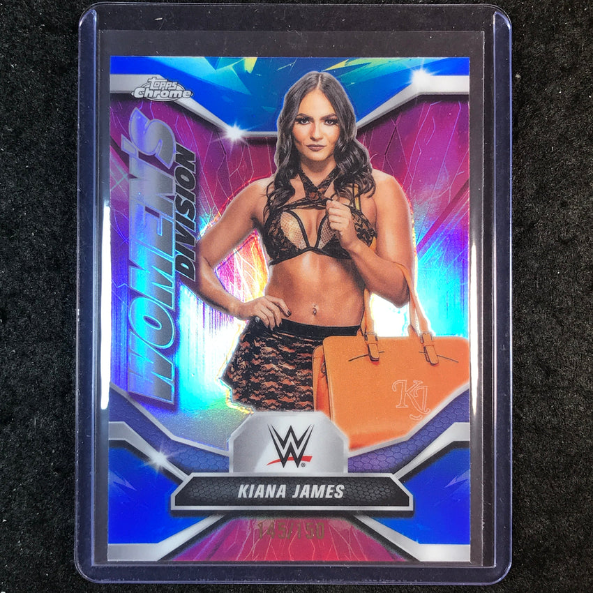 2026 Topps Chrome WWE KIANA JAMES Women's Division Blue 145/150 #17
