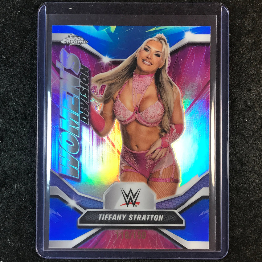 2026 Topps Chrome WWE TIFFANY STRATTON Women's Division Blue 118/150 #23-Cherry Collectables