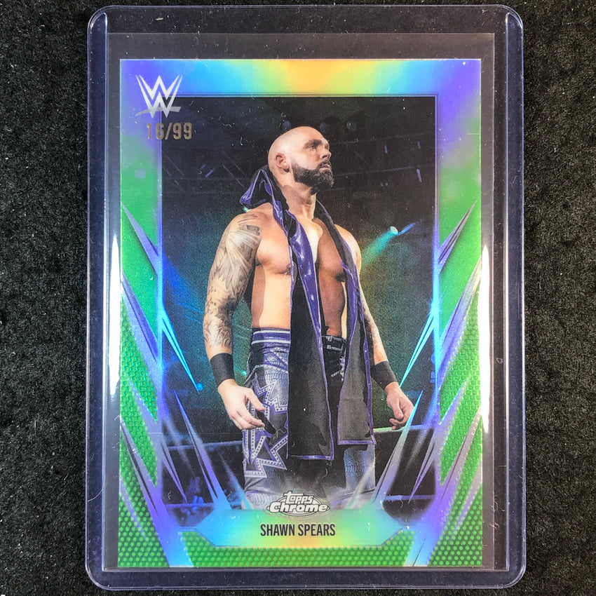 2026 Topps Chrome WWE SHAWN SPEARS Base Green 16/99 #46