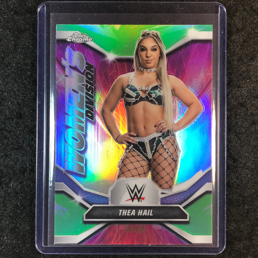 2026 Topps Chrome WWE THEA HAIL Women's Division Green 98/99 #12