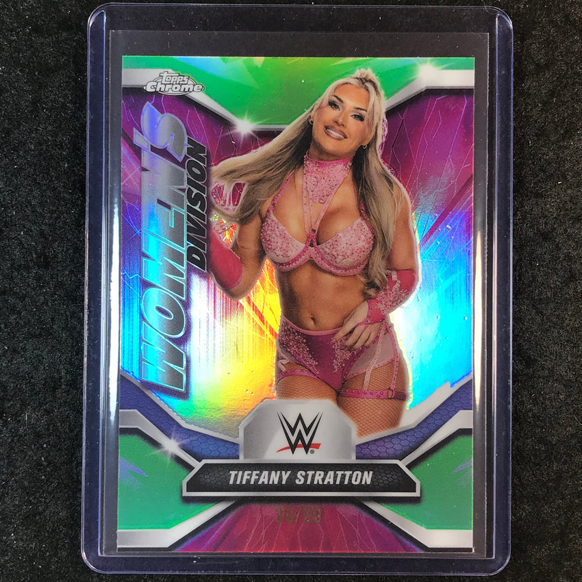 2026 Topps Chrome WWE TIFFANY STRATTON Women's Division Green 36/99 #23