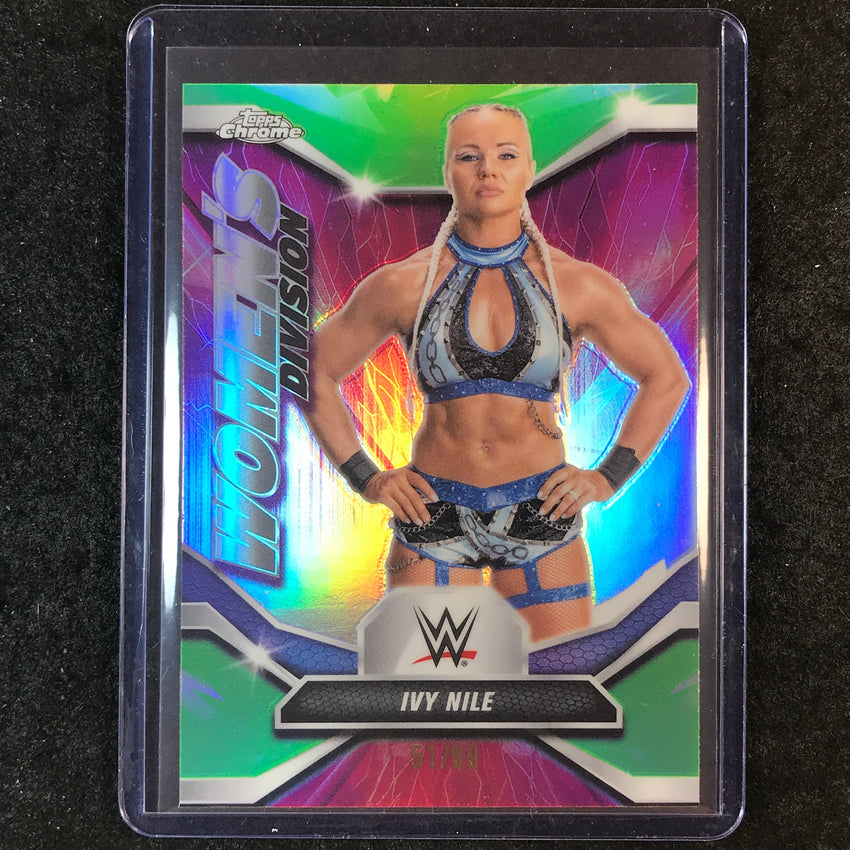 2026 Topps Chrome WWE IVY NILE Women's Division Green 51/99 #33