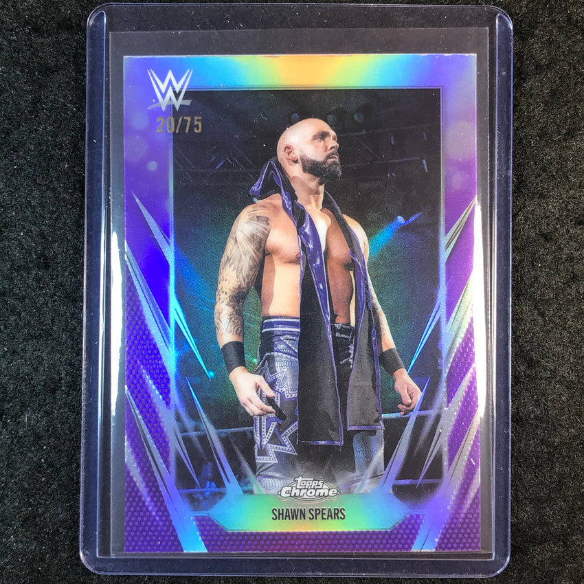 2026 Topps Chrome WWE SHAWN SPEARS Base Purple 20/75 #46