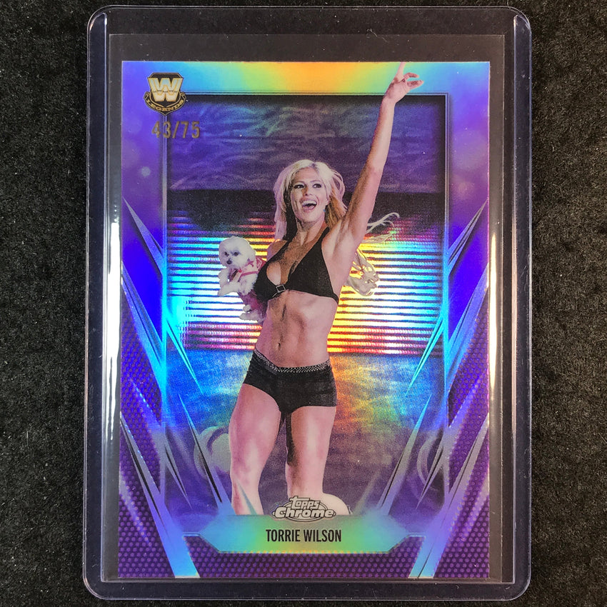 2026 Topps Chrome WWE TORRIE WILSON Base Purple 43/75 #66