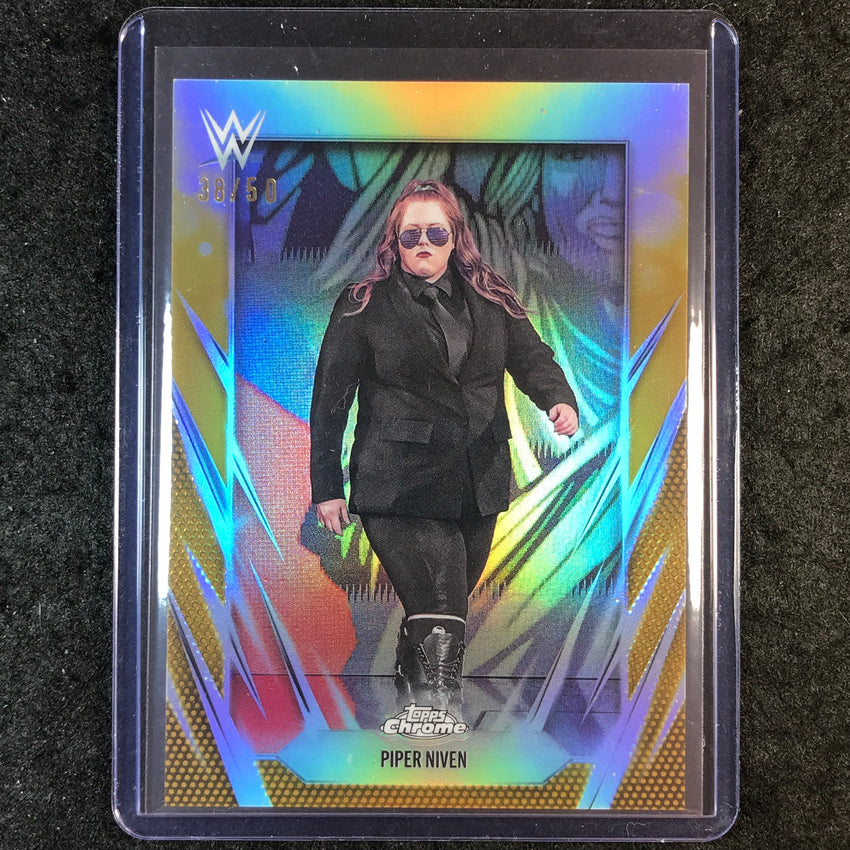2026 Topps Chrome WWE PIPER NIVEN Base Gold 38/50 #162