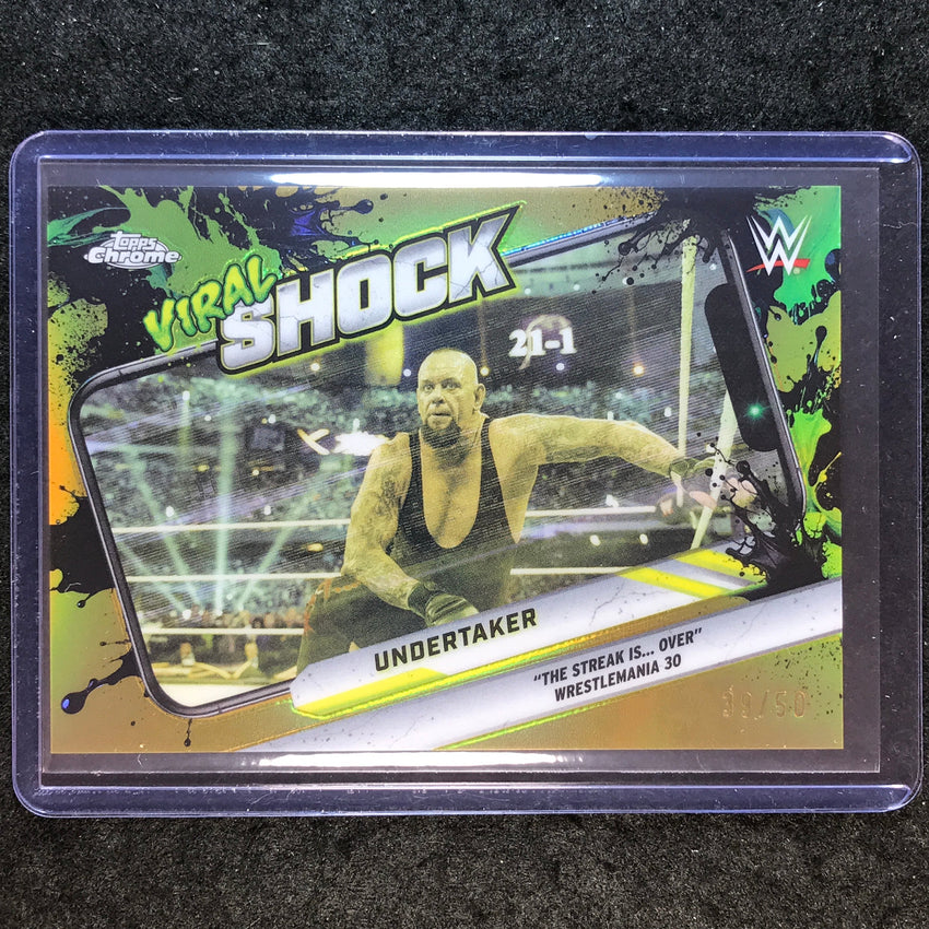 2026 Topps Chrome WWE UNDERTAKER Viral Shock Gold 39/50 #9