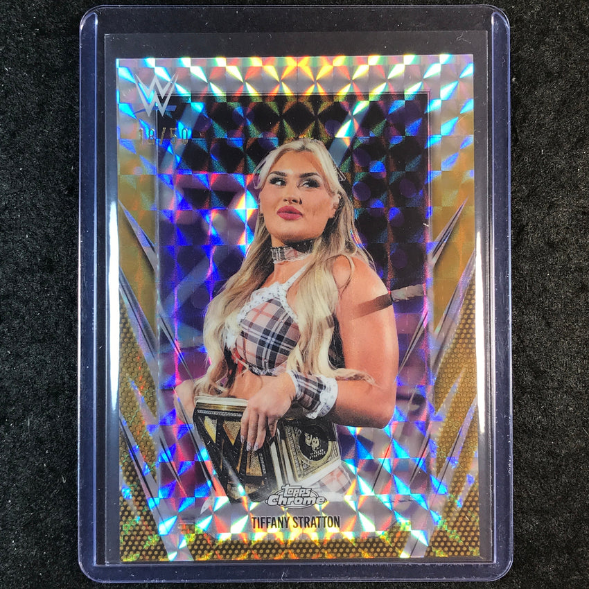 2026 Topps Chrome WWE TIFFANY STRATTON Base Gold Geometric 18/50 #29