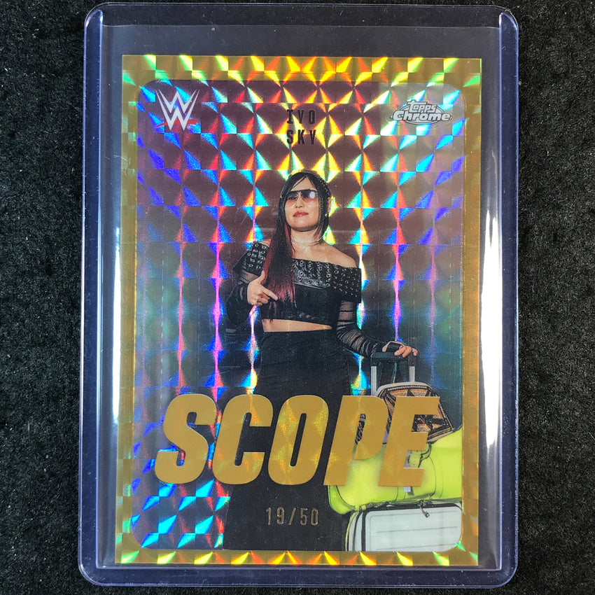 2026 Topps Chrome WWE IYO SKY Scope Gold Geometric 19/50 #14