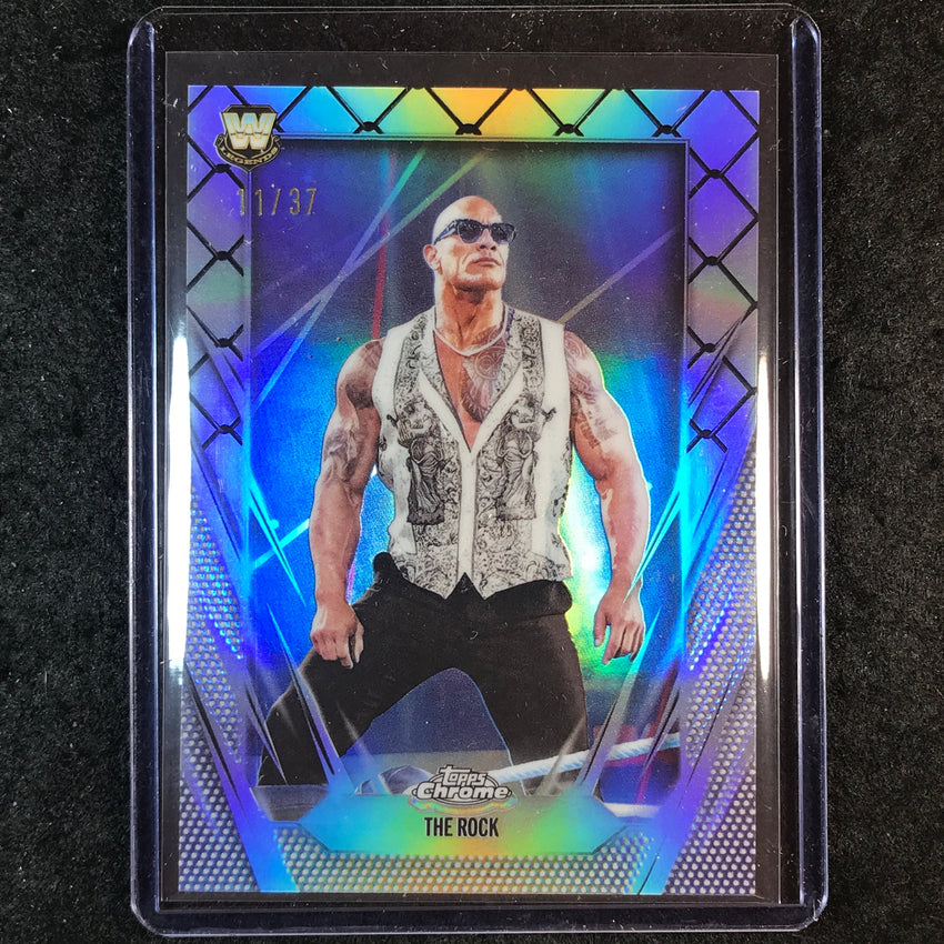 2026 Topps Chrome WWE THE ROCK Base Steel Cage 11/37 #1