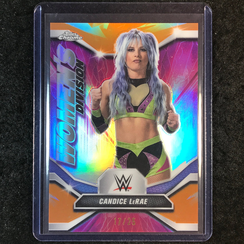 2026 Topps Chrome WWE CANDICE LERAE Women's Division Orange 17/25 #2