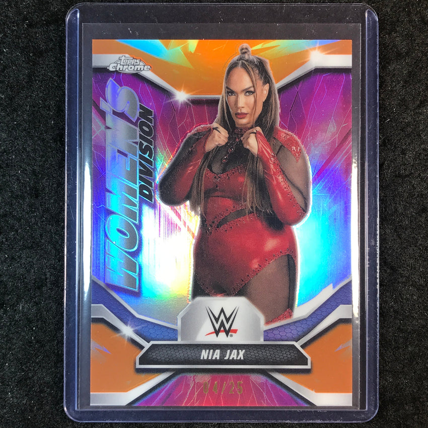 2026 Topps Chrome WWE NIA JAX Women's Division Orange 4/25 #37