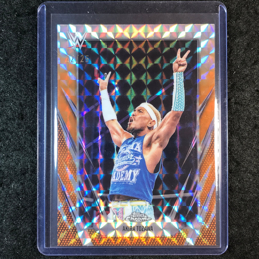 2026 Topps Chrome WWE AKIRA TOZAWA Base Orange Geometric 22/25 #88