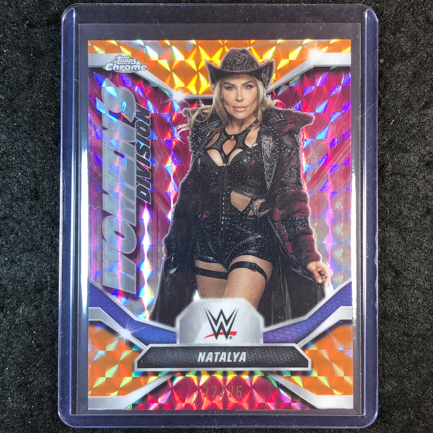 2026 Topps Chrome WWE NATALYA Women's Division Orange Geometric 22/25 #3