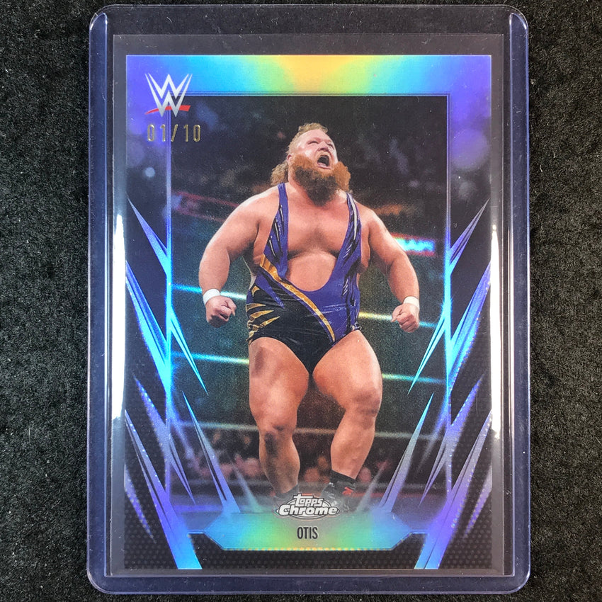 2026 Topps Chrome WWE OTIS Base Black 1/10 #75