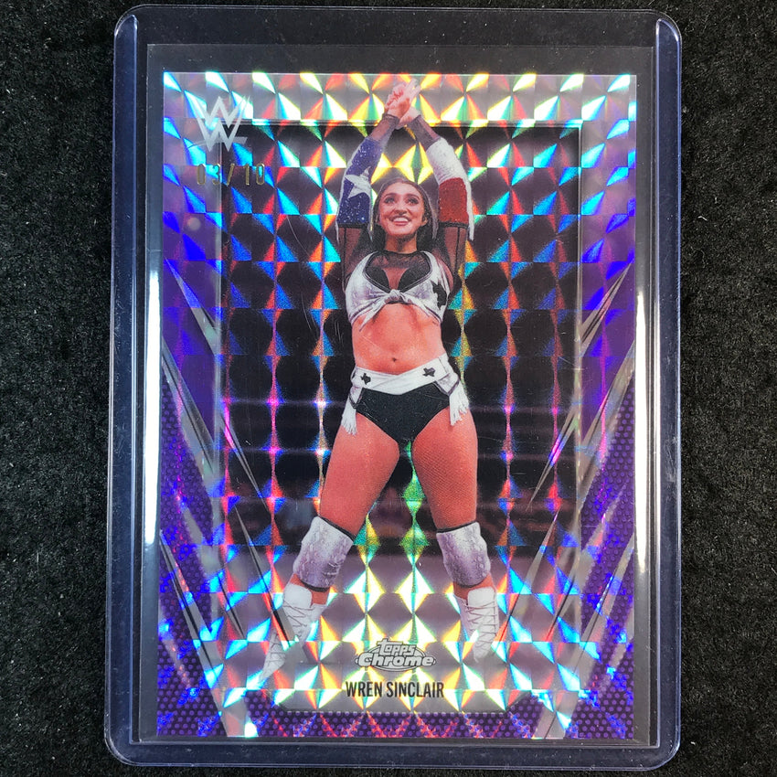 2026 Topps Chrome WWE WREN SINCLAIR Base Purple Geometric 3/10 #134