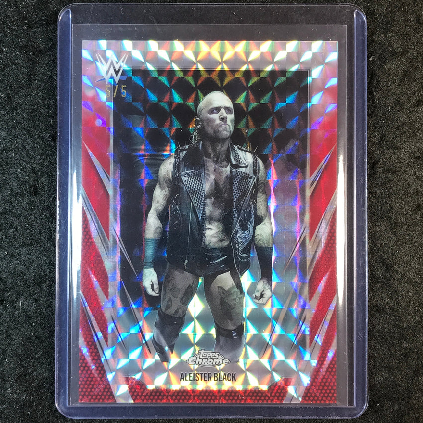 2026 Topps Chrome WWE ALEISTER BLACK Base Red Geometric 5/5 #28