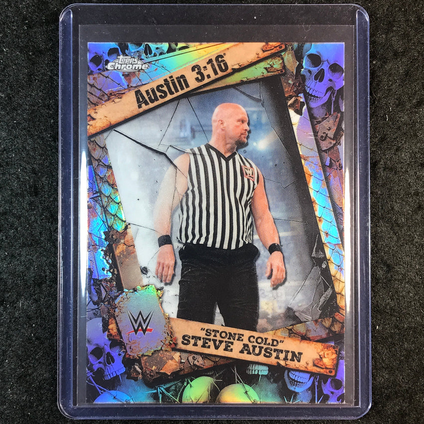 2026 Topps Chrome WWE "STONE COLD" STEVE AUSTIN Austin 3:16 SP #18