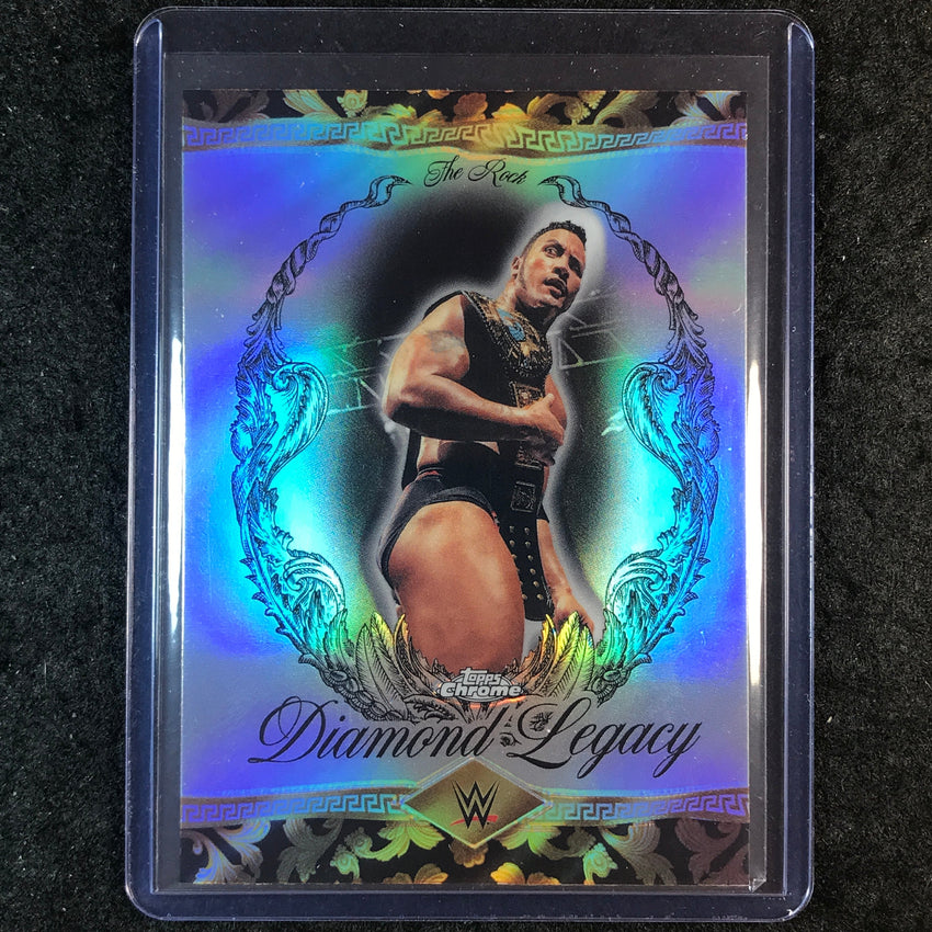 2026 Topps Chrome WWE THE ROCK Diamond Legacy #RDL-6