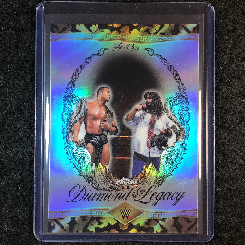 2026 Topps Chrome WWE THE ROCK Diamond Legacy #RDL-10