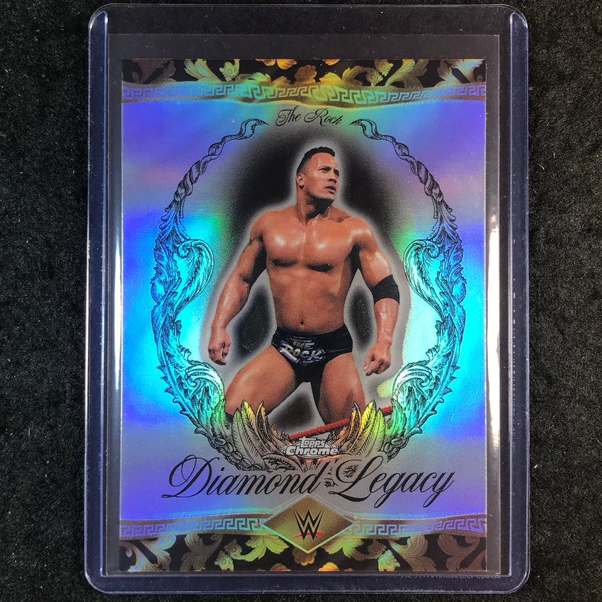 2026 Topps Chrome WWE THE ROCK Diamond Legacy #RDL-11