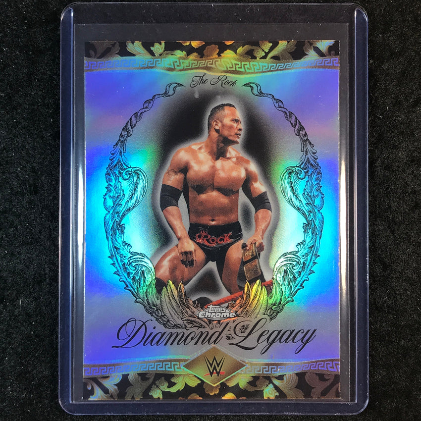 2026 Topps Chrome WWE THE ROCK Diamond Legacy #RDL-14