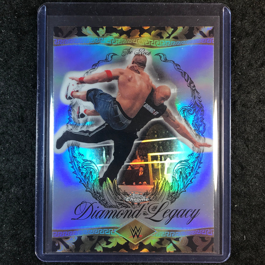 2026 Topps Chrome WWE THE ROCK Diamond Legacy #RDL-15