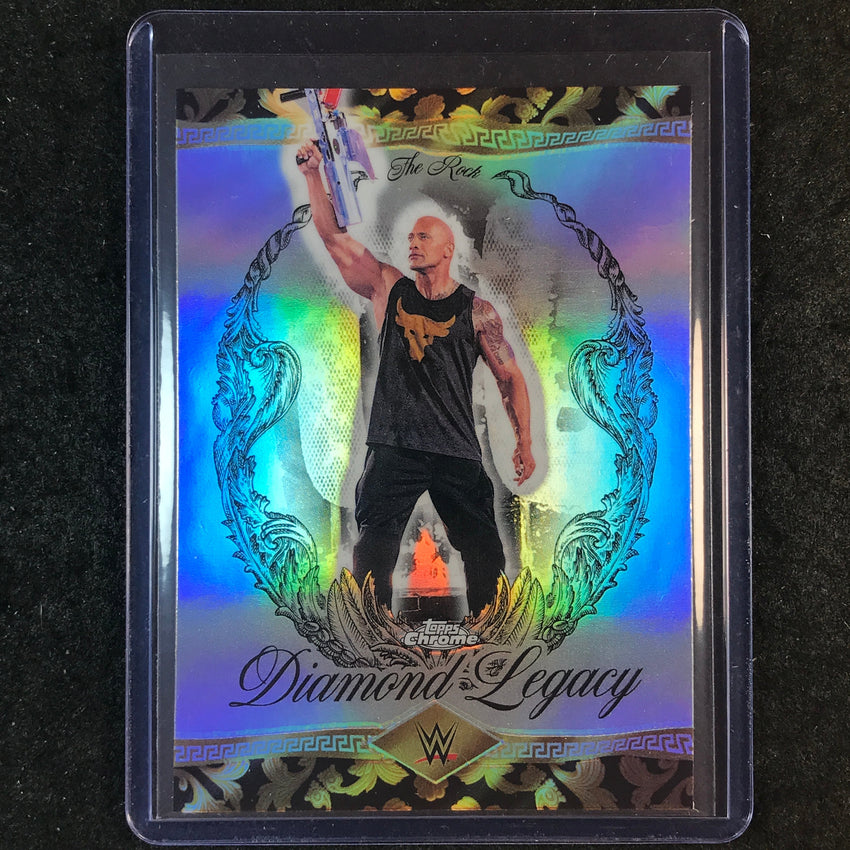2026 Topps Chrome WWE THE ROCK Diamond Legacy #RDL-25