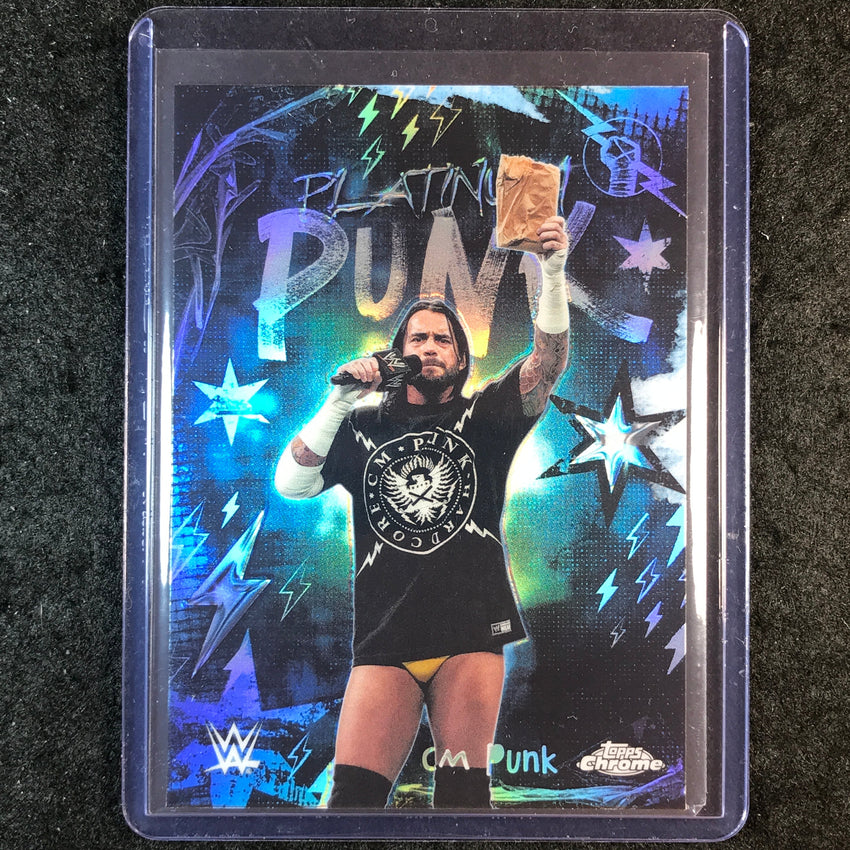 2026 Topps Chrome WWE CM PUNK Platinum Punk SP #PLP-6