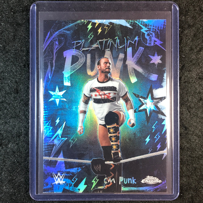 2026 Topps Chrome WWE CM PUNK Platinum Punk SP #PLP-11